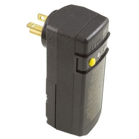 Leviton Gsra2 Gfci Self Test Right Angle Plug In 20 Amp 115 Volt