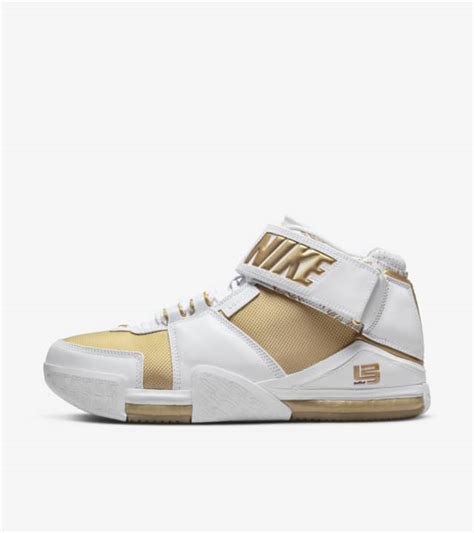 LeBron 2 'Metallic Gold and White' (DJ4892-100) Release Date. Nike SNKRS SG