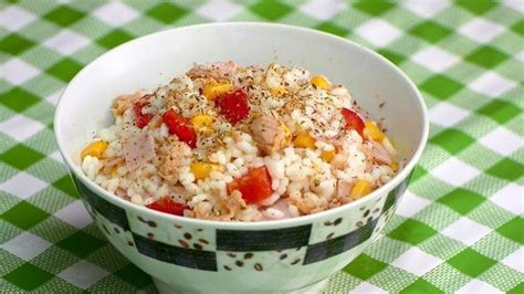 Ensalada De Arroz Y Atun Receta Rapida Facil Y Saludable