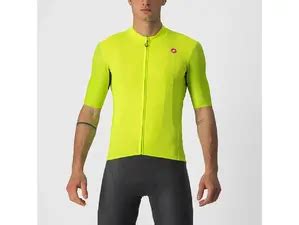 Castelli Endurance Elite Fietsshirt Korte Mouwen Limegroen Heren