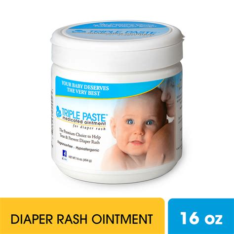 Triple Paste Diaper Rash Cream Hypoallergenic Medicated Skin Ointment