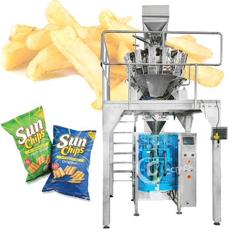 Automatic 10 Heads Weighing Scale Potato Chips Packing Machine With