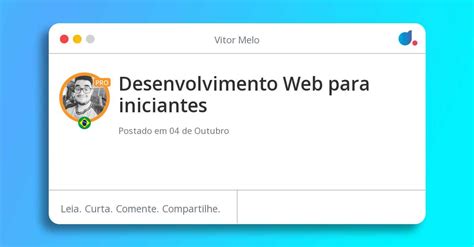 Desenvolvimento Web Para Iniciantes