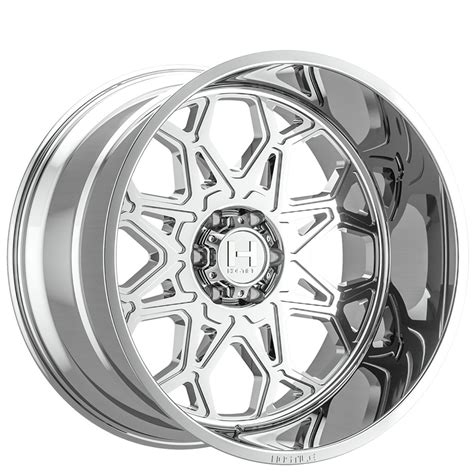 20" Hostile Wheels H132 Anvil Chrome Off-Road Rims #HST115-1