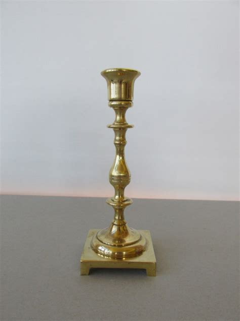 Vintage Brass Candlestick Cm Mark Solid Brass By Shopthehyphenate