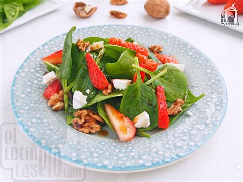 Ensalada De Espinacas Y Fresas El Cocinero Casero Ensaladas