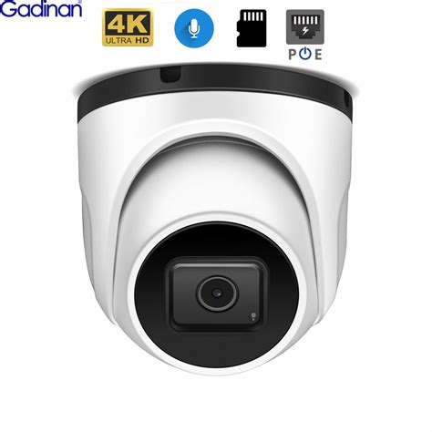 Gadinan 4K POE IP Camera H 265 8MP SONY IMX415 SD Card Slot Audio