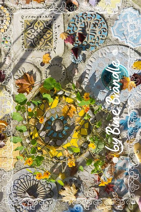 Mosaik Boden Mit Bunten Herbstbl Ttern Fall Diy Fall Leaves Mosaic