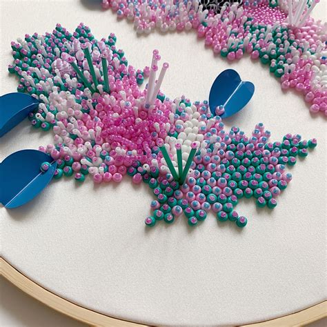 Abstract Beaded Embroidery D Embroidery Mom Day Gift Idea In