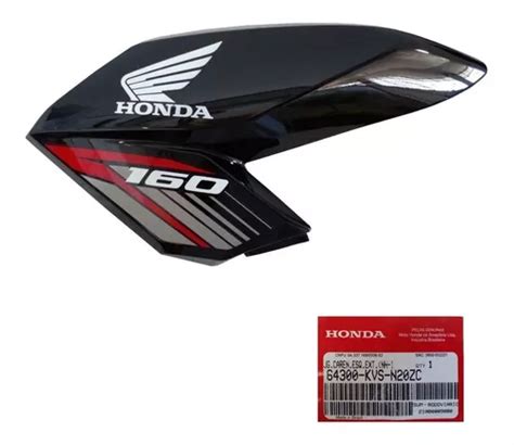 Asa Do Tanque Esquerda Cg Fan Preta Original Honda Frete Gr Tis