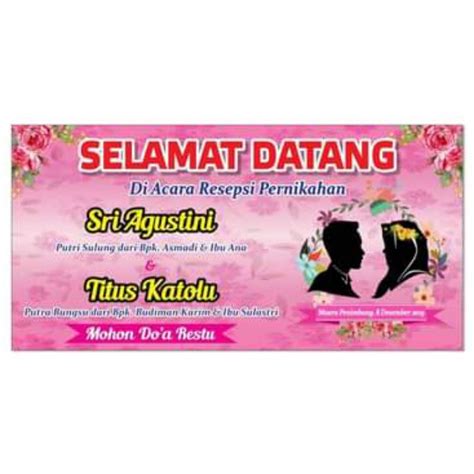 Jual Spanduk Selamat Datang/spanduk wedding 150x100 | Shopee Indonesia