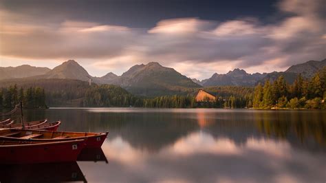 Fondos De Pantalla Paisaje Puesta De Sol Lago Naturaleza