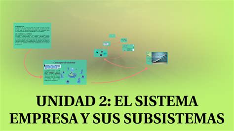 Unidad 2 El Sistema Empresa Y Sus Subsistemas By Luis García Glez On Prezi