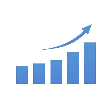 Illustration De La Flèche Vers Le Haut Du Graphique Le Graphique Monte