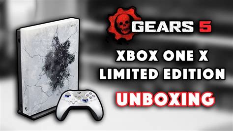 Xbox One X Gears Limited Edition Unboxing Youtube