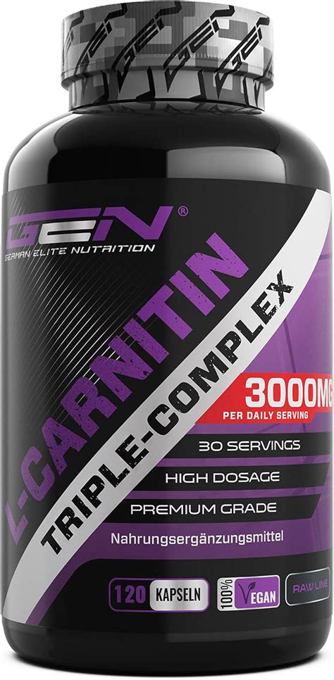 L Carnitina Triple Complex 3000 mg por ración diaria Premium