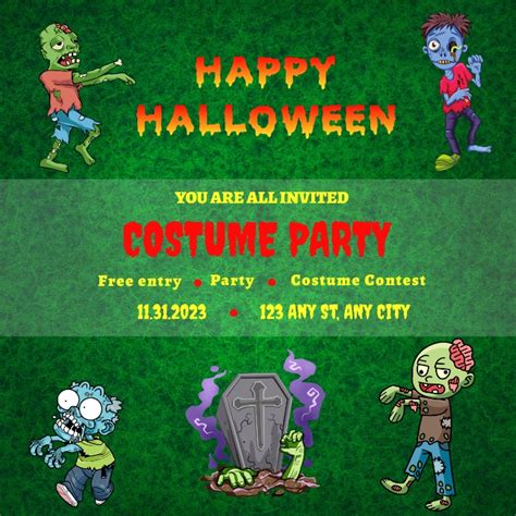 Halloween Costume Party Template | PosterMyWall