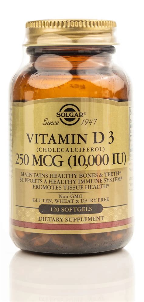 Solgar Vitamin D3 250Mcg[10000 IU] 120 Capsules - Target Pharmacy ...