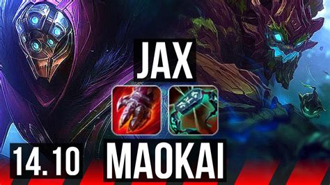 Jax Vs Maokai Top Solo Kills Games Dominating Kr Master