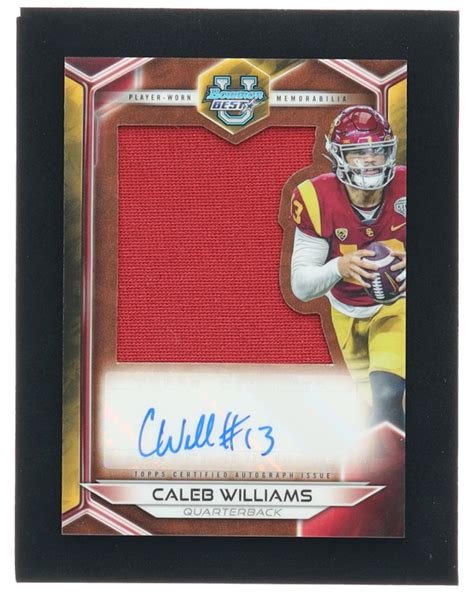 Caleb Williams 2023 Bowman S Best University Prospect Jumbo Relic