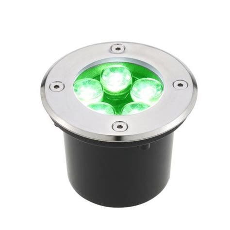 Spot Balizador Led W Embutir Para Ch O Jardim E Piso Verde Ip A Pro