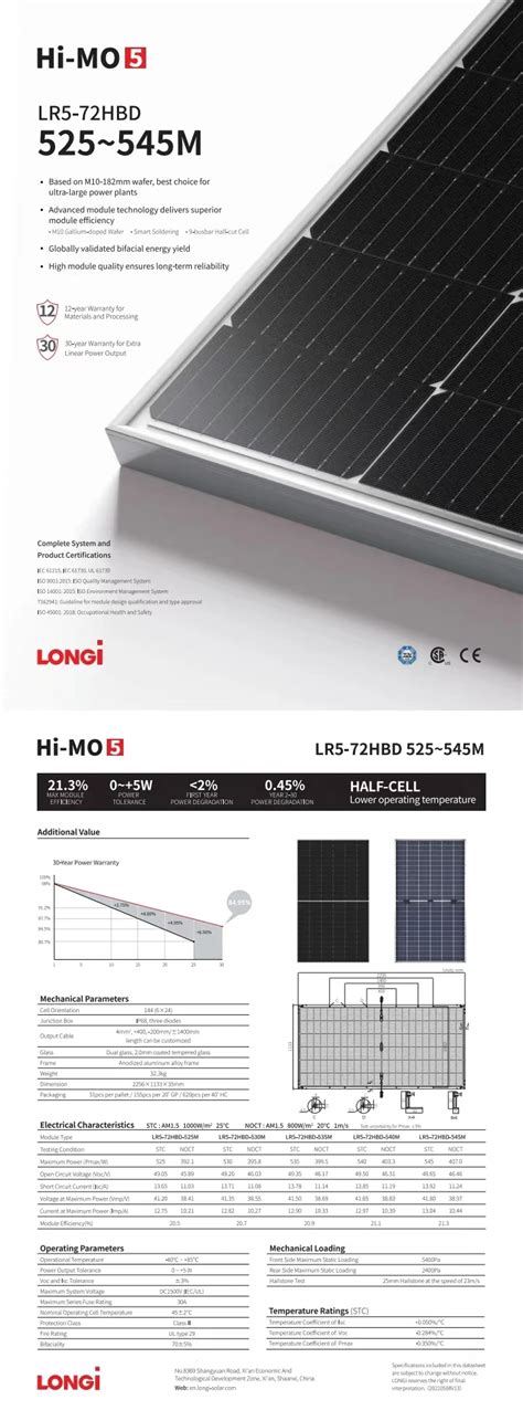 Longi Bifacial Double Glass W Solar Panel Lr Hbd Low Price Buy