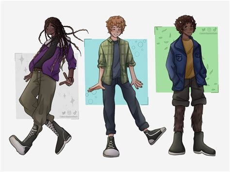 The Percy Jackson Trio PJO Fanart Grover Percy Jackson Percy