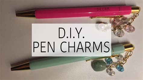 Diy Pen Charms Youtube