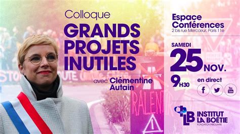 Grands Projets Inutiles Cl Mentine Autain L Institut La Bo Tie