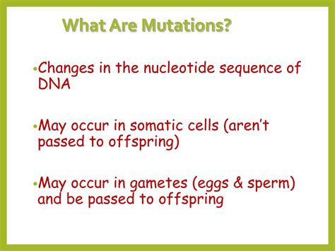 Ppt Mutations Powerpoint Presentation Free Download Id 9190420