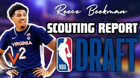 Reece Beekman Scouting Report Virginia Guard 2024 NBA Draft Breakdown