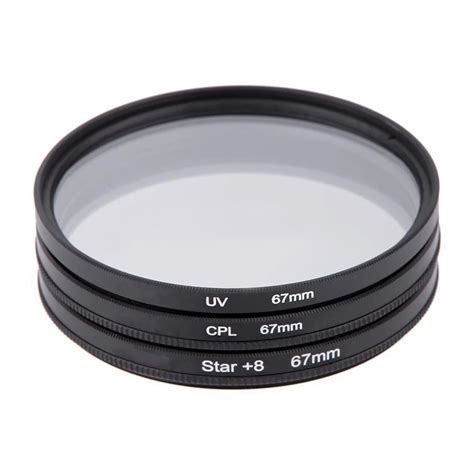 Mm Filter Set Uv Cpl Star Point Filter Kit For Canon Nikon Sony