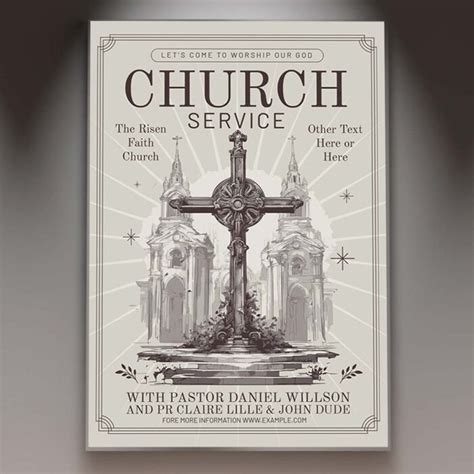 Church Conference Card Printable PSD Template | PSDmarket