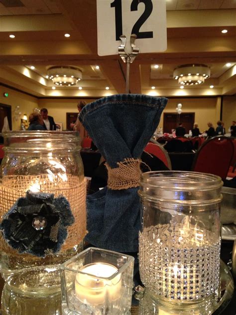 Denim And Diamonds Centerpiece Denim And Diamonds Diamonds And