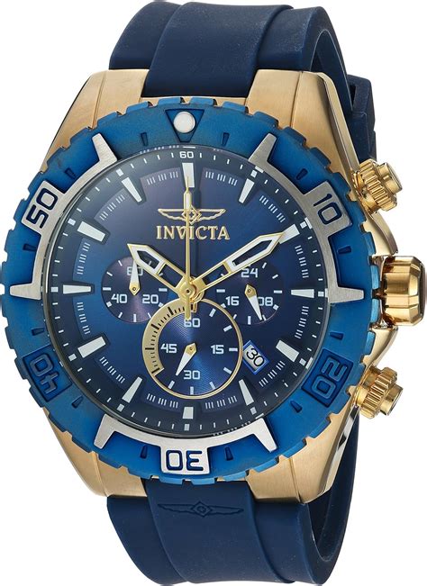 INVICTA Reloj analógico para Hombre de Cuarzo con Correa en Silicona