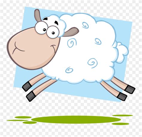 Count Sheep - Leaping Cartoon Sheep Clipart (#5365534) - PinClipart