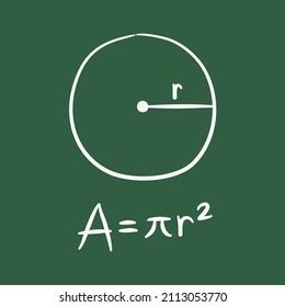 Area Circle Mathematics Formula Stock Illustration 2113053770 ...