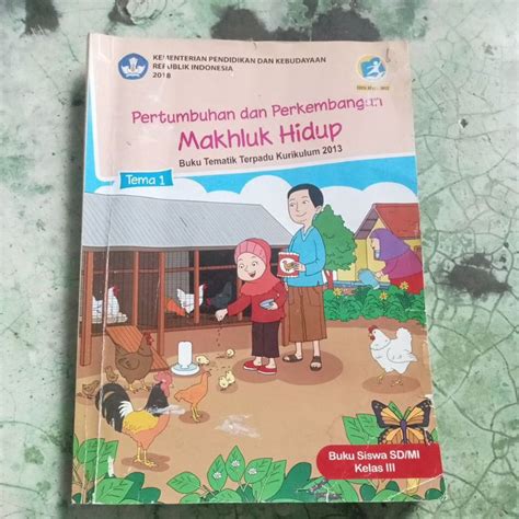 Jual Buku Tematik Tema Pertumbuhan Dan Perkembangan Makhluk Hidup