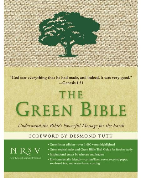 Green Bible Preaches Holiness In An Eco Friendly Manner