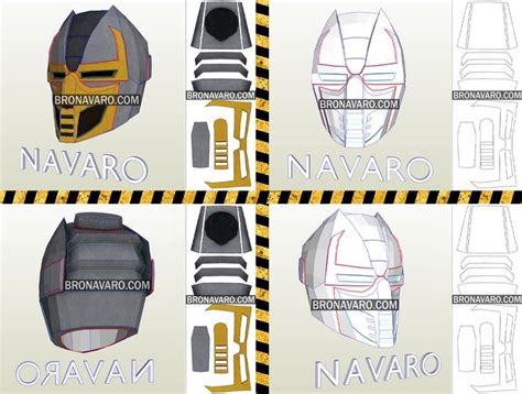 Cyrax Cosplay Helmet | Triborg Helmet Template | Mortal Kombat Mask ...