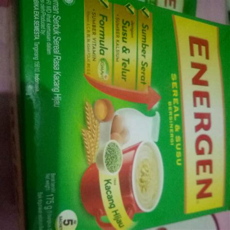 Jual Energen Sereal Dan Susu Bergizi Isi 5 Sachet Rasa Kacang Hijau Cokelat Vanilla Jahe Jagung