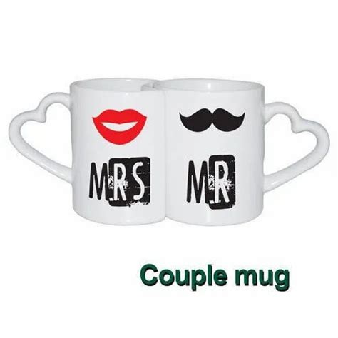 Sublimationwala Multicolor Sublimation Couple Mug For Home For Office