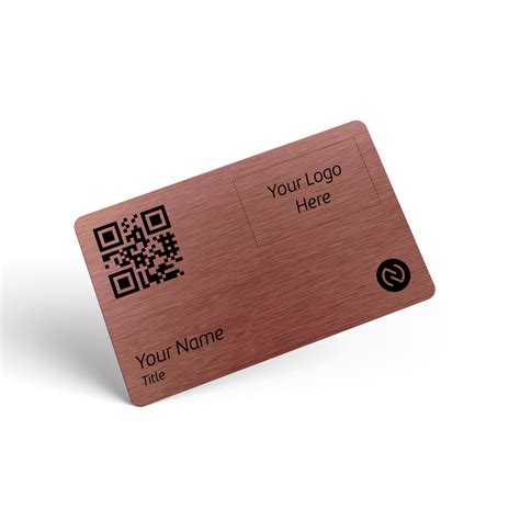 Nfc Digital Business Card Executive Rose Gold Metal Card Zcard