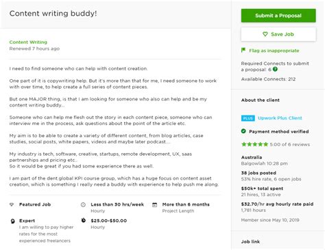 Cover Letter Template Upwork