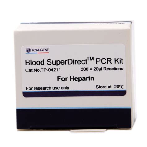 Edta Blood Direct Pcr Kits Heparin Anti Coagulated Whole Blood