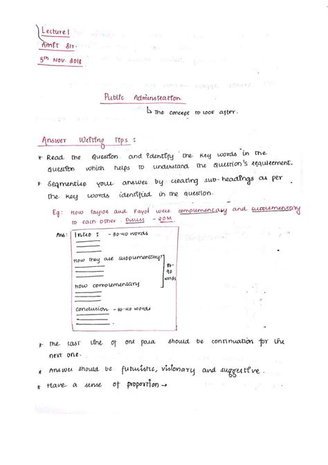 Vajiram And Ravi Public Administrationpaper Iii Handwritten Class