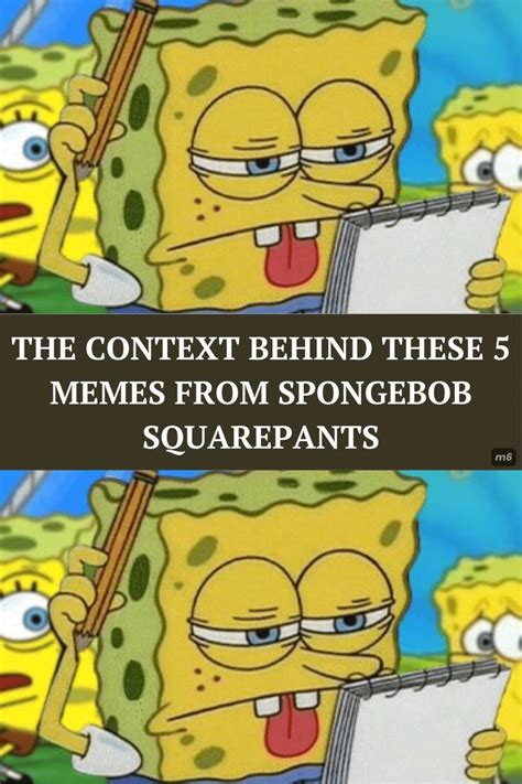 The Context Behind These 5 Memes From SpongeBob SquarePants in 2023 ...