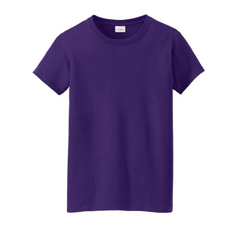 Gildan 5000l Ladies Heavy Cotton T Shirt Purple