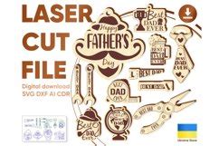 Father S Day Keychains Laser Cut Designs Vector Files