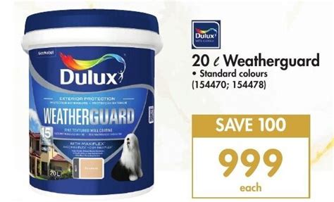 Dulux 20l Weatherguard Offer At Makro